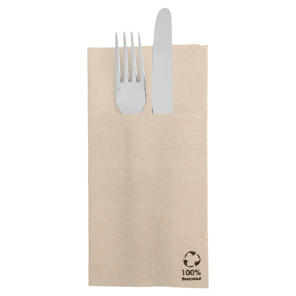 Napkins Kangaroo Double Point 39x40cm Natural Recycles Tissue (1400st/doos)