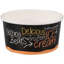 Ice Cream Cups Paper 6oz.. "ICE is (N)ICE" (20x50st/doos)