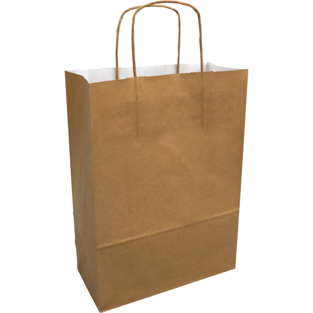 Papieren draagtas 24/11x33cm Goud (50st/pak)