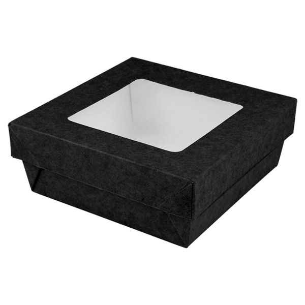Small Boxes + Lids w/window The Pack 12x12x5cm 500ml (25st/pak)