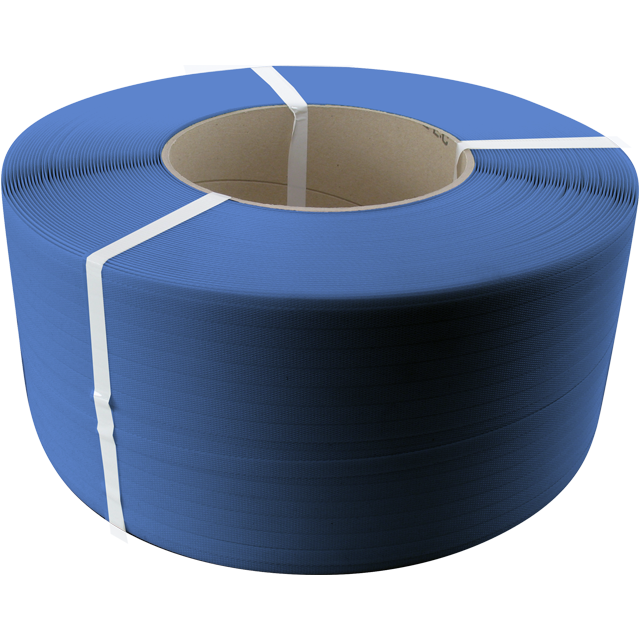 Poly strapping PP Band Blauw 12mm x 0.55mm 2500mtr (8200ft) Kern 280 (per rol)