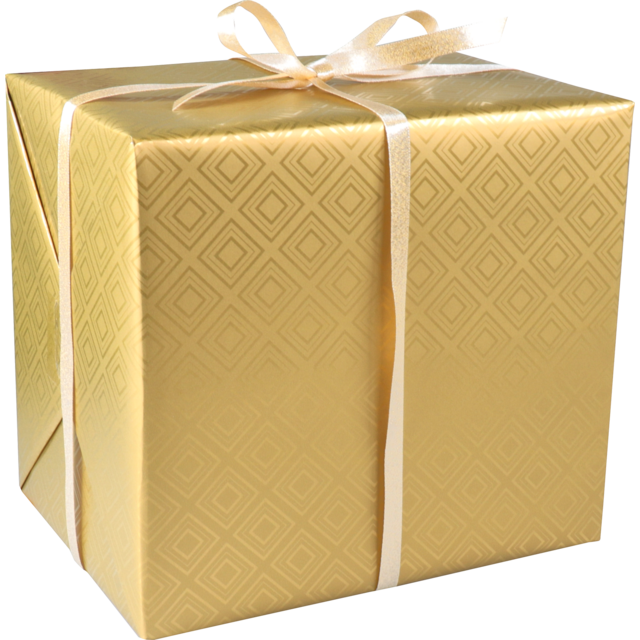 Cadeaupapier Goud 50cm x 100mtr (per rol)