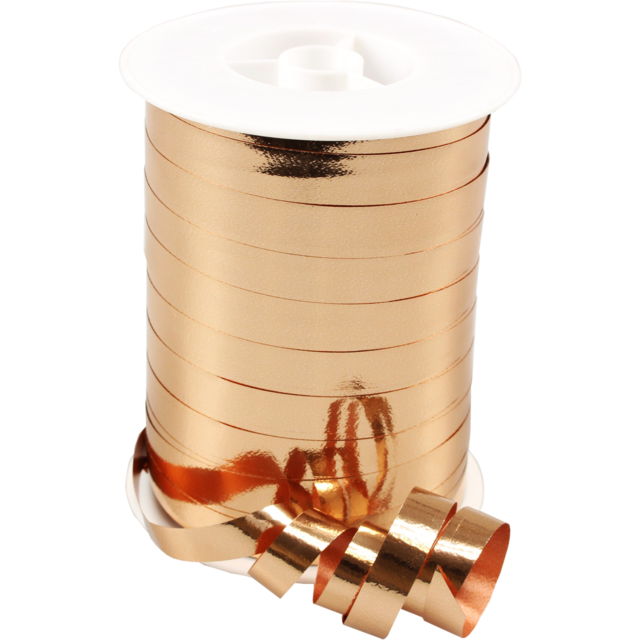 Krullint Metallic Bronze 10mm - 250mtr (per spoel)