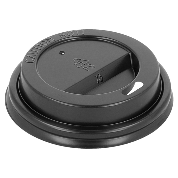 Coffee cup lids (high) for 180ml (6oz) cups Black (100st/pak)