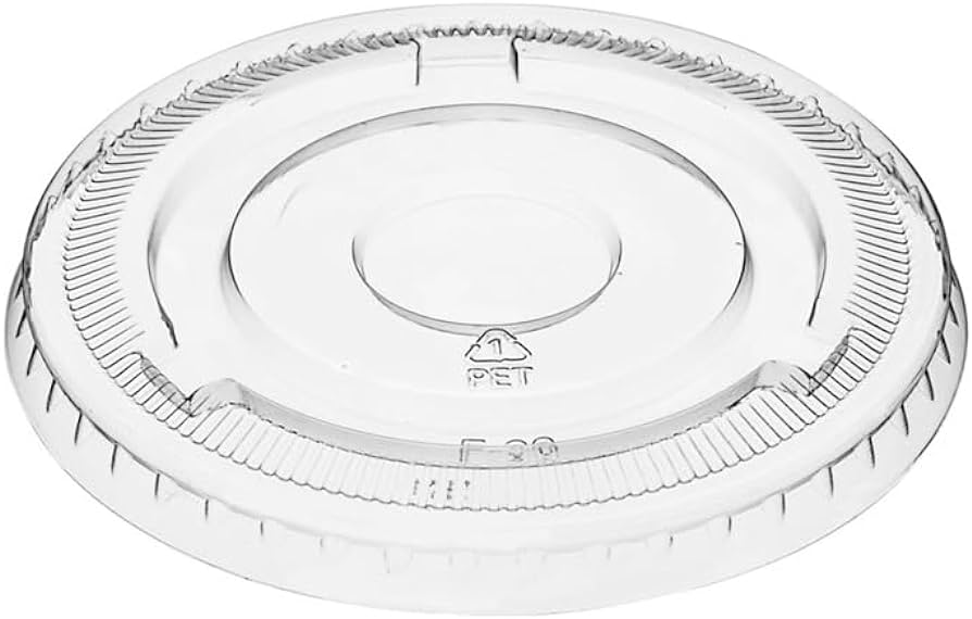 98mm PET Flat Lid without slot/hole (1000st/doos)