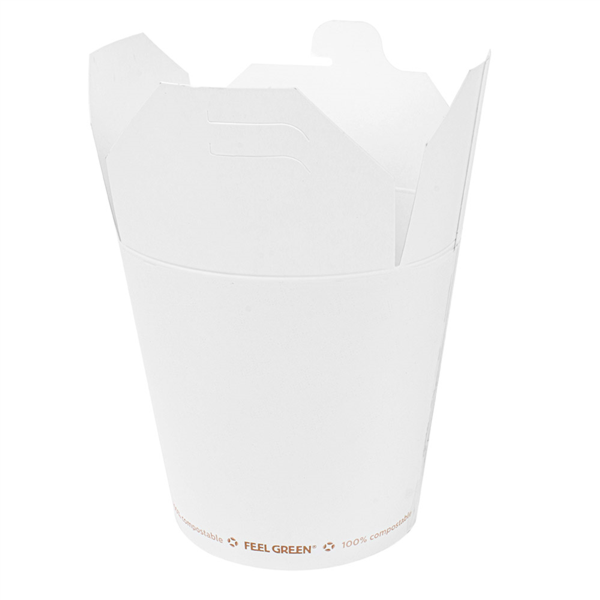 Noodle Containers 780ml White (50st/pak)