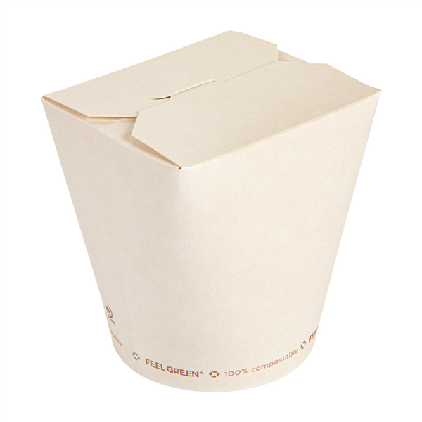 Noodle Containers 960ml White (50st/pak)