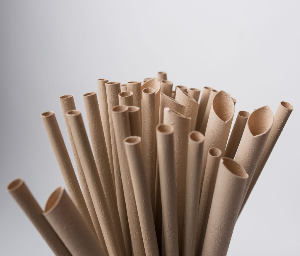 Eurostraw Bamboe Vezel Rietje 6x230mm Bruin (250st/pak)