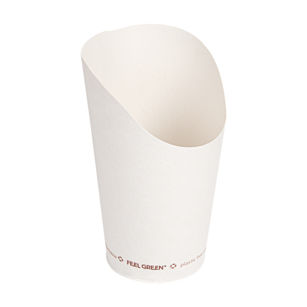 Chip Cups Open White 16oz (50st/pak)