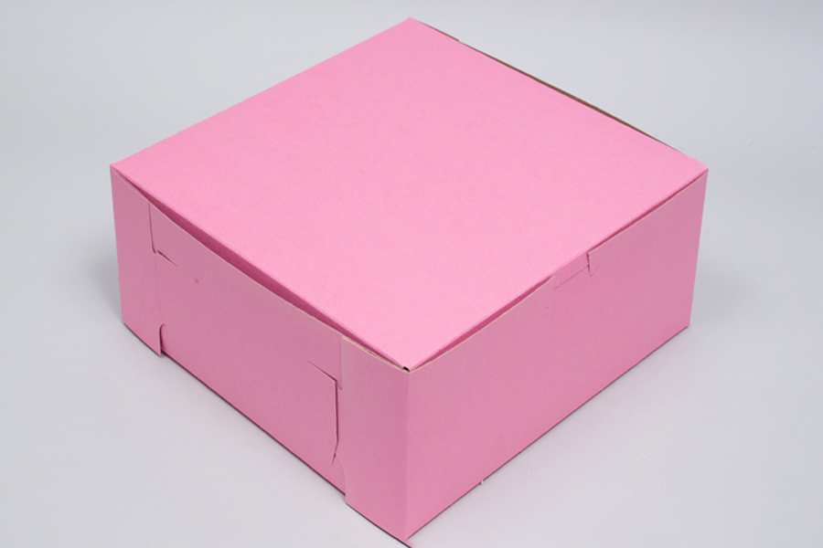 Bakery Box Pink 8x8x5" non-window (100st/doos)
