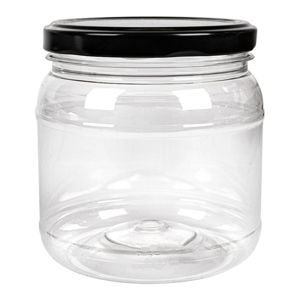 Jar with Lid 500ml Diam. 10x10,5cm (per stuk)
