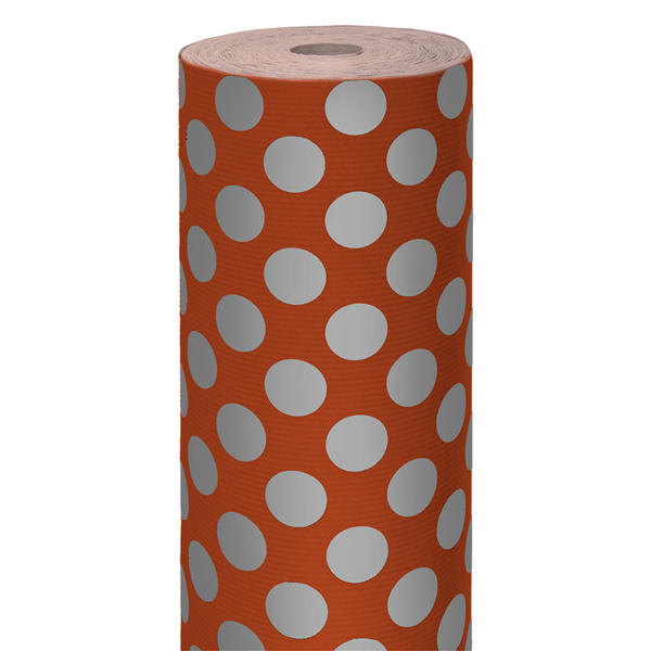 Gift Paper Red Kraft 70cm x 100mtr Kraft Ribbed (per rol)