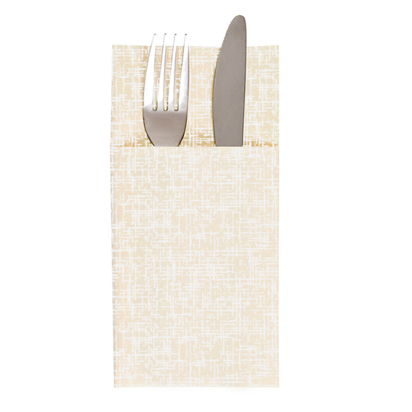 Kangaroo Napkins "Jazz" Ivory Airlaid 40x40cm (50pcs/pak)