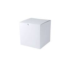 One Piece Folding Box 4x4x4 White Gloss (100pcs/case)