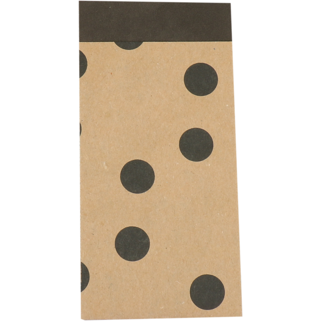 Luxe fournituren zakjes Zwarte Stippen 7x13 cm (200st/pak)