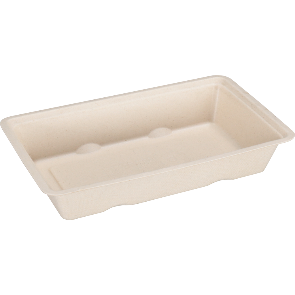 Snackbakje A14 Bagasse/Suikerriet (50st/pak)