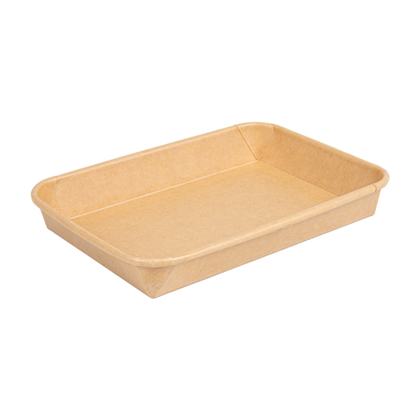Container for Sushi 18,5x12,9x2,4cm Natural Kraft (50st/pak)