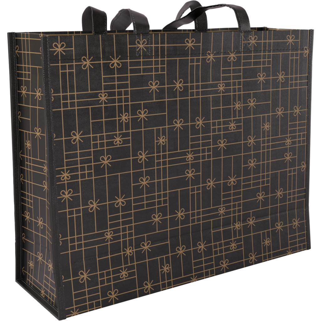 PP Non-Woven Shopper "Strikken" 45x15x36cm (per stuk)