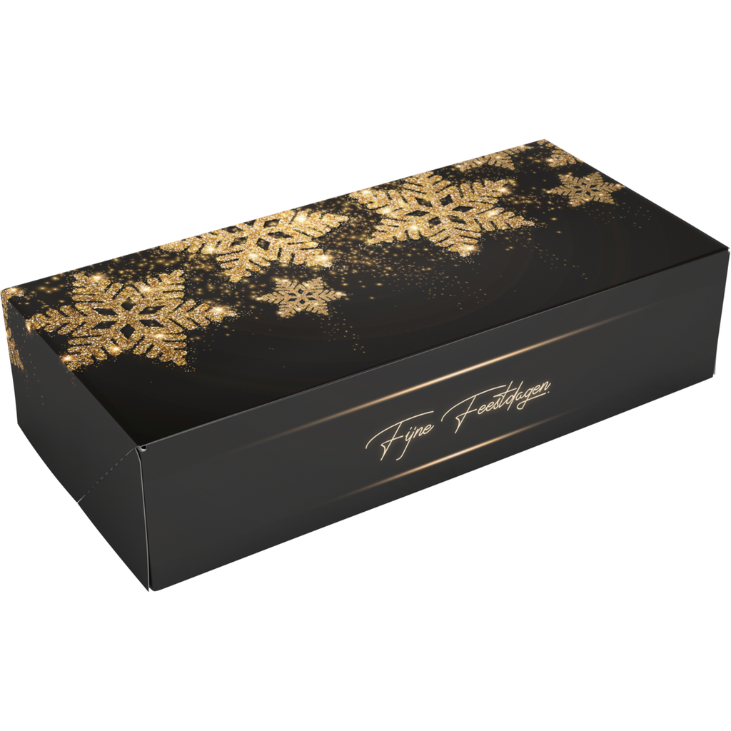 Stoldoos Glitter Sterren Middel 34x16x8cm (25st/pak)