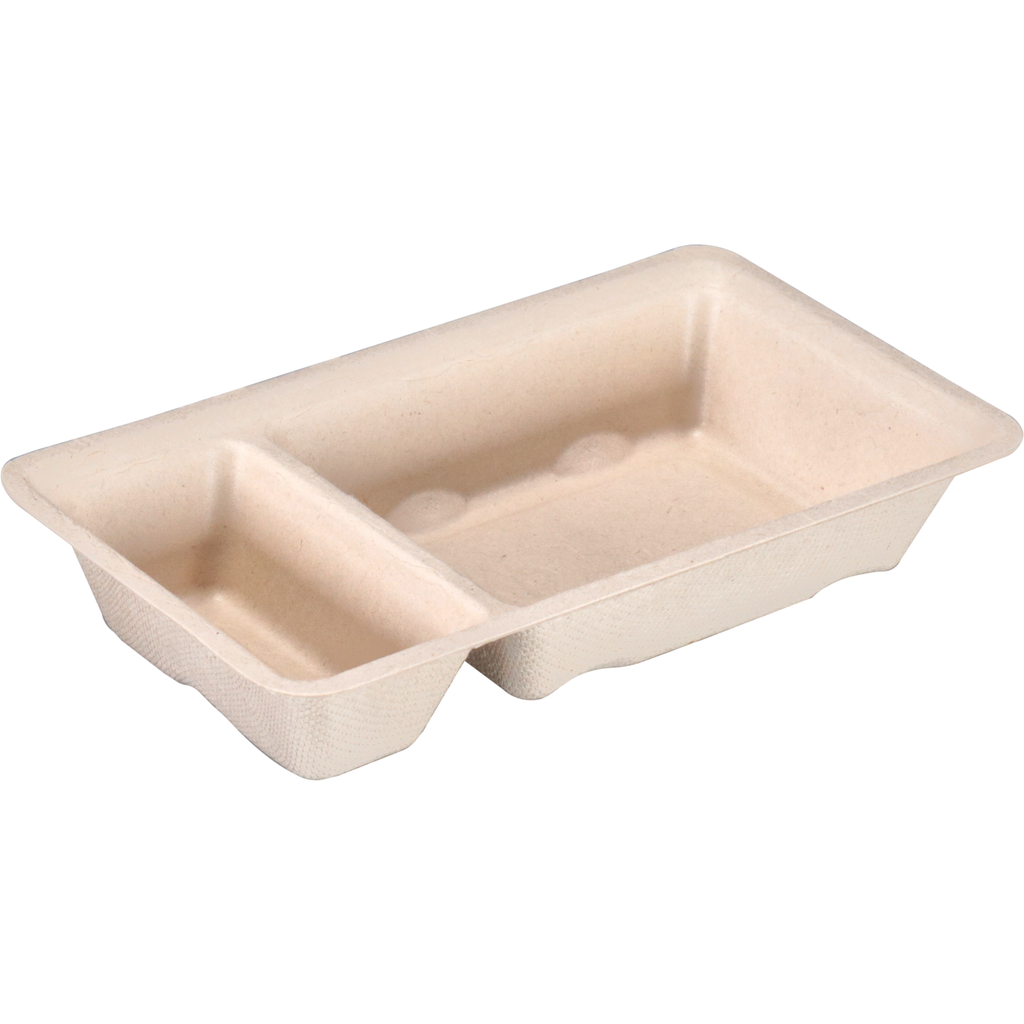 Suikerriet/Bagasse Snackbakje A23 (A7+1) (50st/pak)