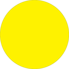 Round Labels Fluorescent Yellow 2" (500pcs/roll)