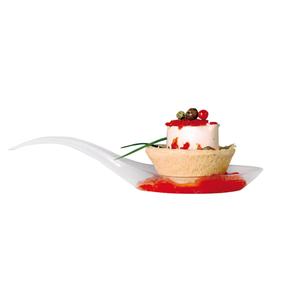 Reusable Appetizer "Hong Kong" spoon Clear PS (100st/pak)