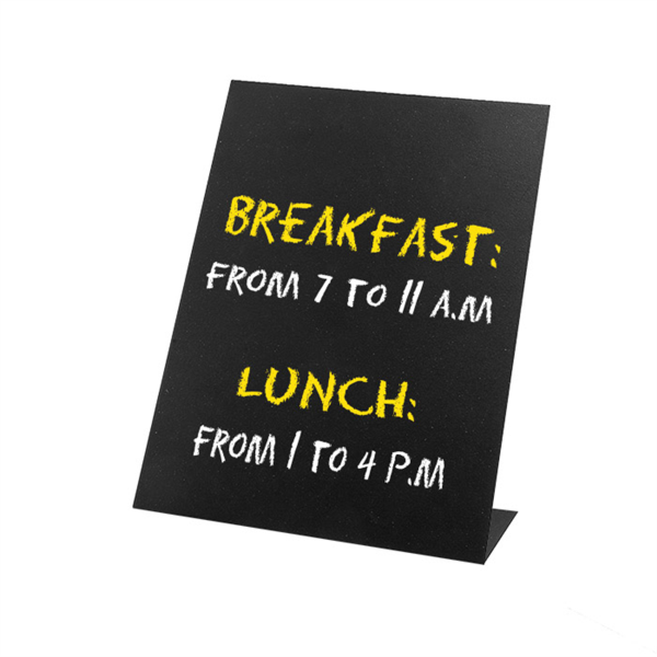 Self Standing Black Boards 10,5x15cm Black Iron (per stuk)