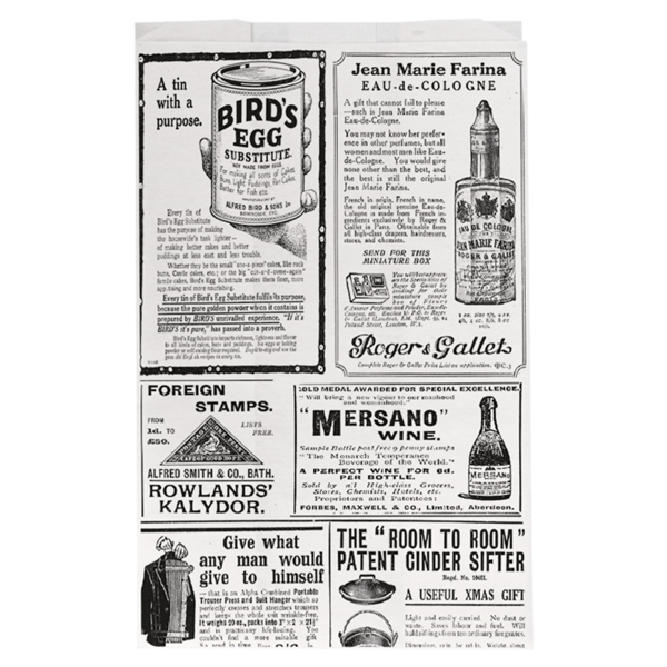 Hamburger Bags "Times" 12+7x18cm White Greaseproof (500st/pak)