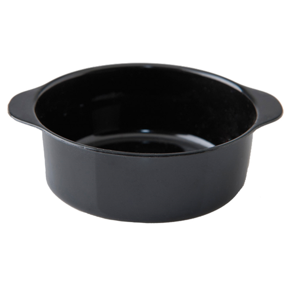 Amuse schaaltje Rond 7,6x6,5x2,4cm Black PS (50st/pak)