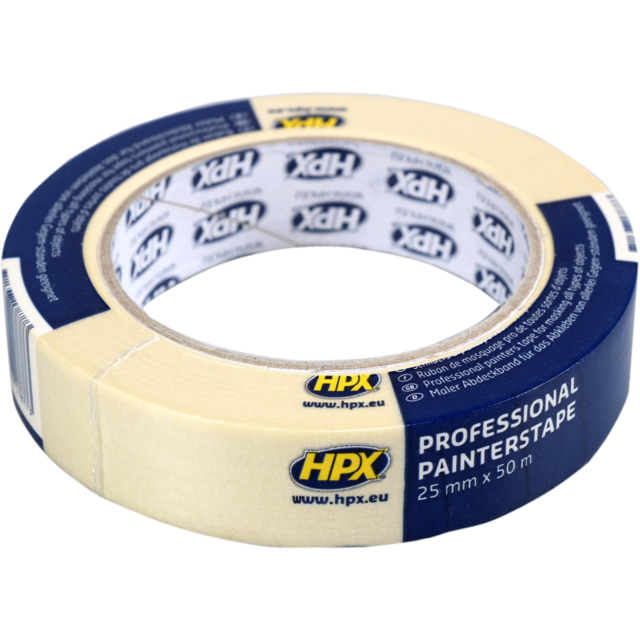 Masking Tape Papier 25mm x 50mtr (per rol)