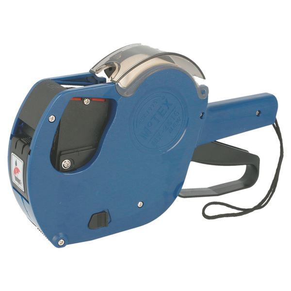 Prijstang 2-lines 10+10 digits Blue Plastic (per stuk)