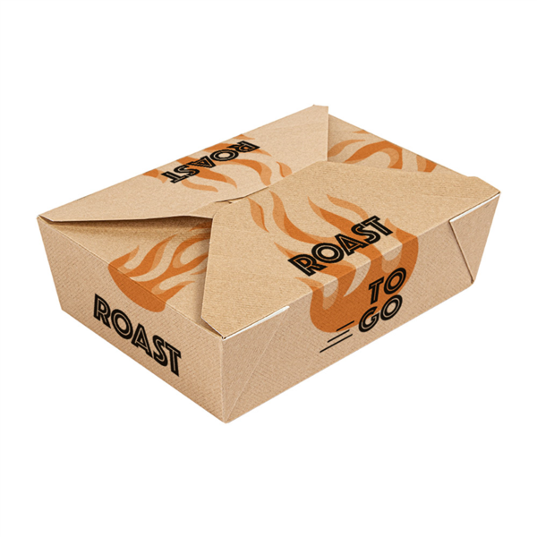 The Pack "Roast To Go" 19,6x14x6,2cm Kraft (50st/pak)