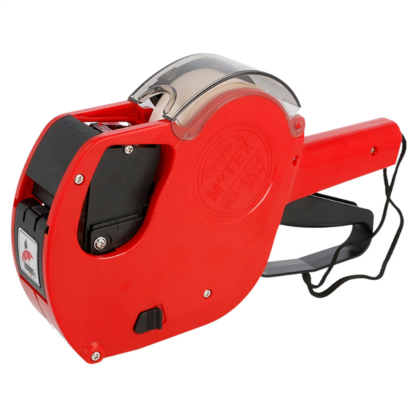 Prijstang / Alphanumeric Labeling Machine 2-lines 10+10 digits Red Plastic (per stuk)