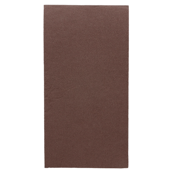 Ecolabel napkins 1/8-fold Double Point 40x40cm Chocolate (50st/pk)
