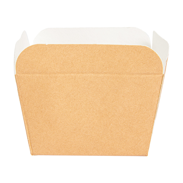 Deli-Containers 4,8x4,8x4,9cm Natural Cardboard (100st/pak)