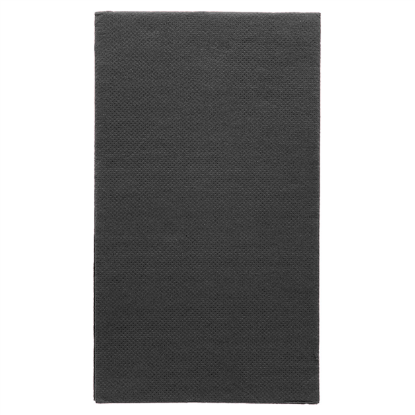 Ecolabel Napkins Double Point 30x40cm 1/6 Black Tissue (1500st/doos)