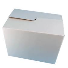 Carton Verhuisbox Wit Dubbelgolf 483x320x360mm (opdruk: Verhuisbox) per stuk
