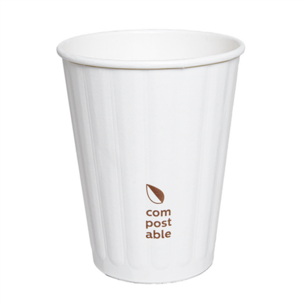 Double Wall Hot Cups 360ml White Cardboard (25st/pak)