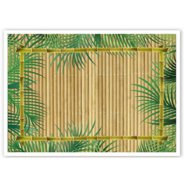 Place Mats Offset Bamboo 31x43cm Four Coloured Cellulose (500st/pak)