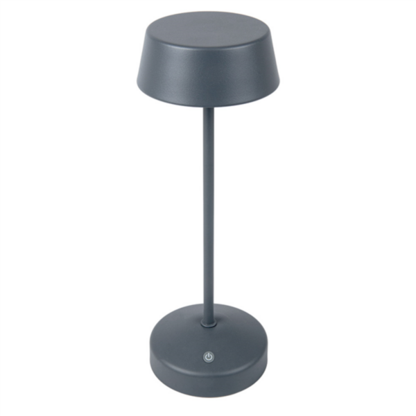 Wireless LED Lamp + Dimmer 11x32cm Grey Metal (per stuk)