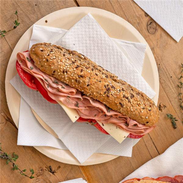 Napkins Ecolabel 1-Ply 33x33cm White Tissue (100st/pak)