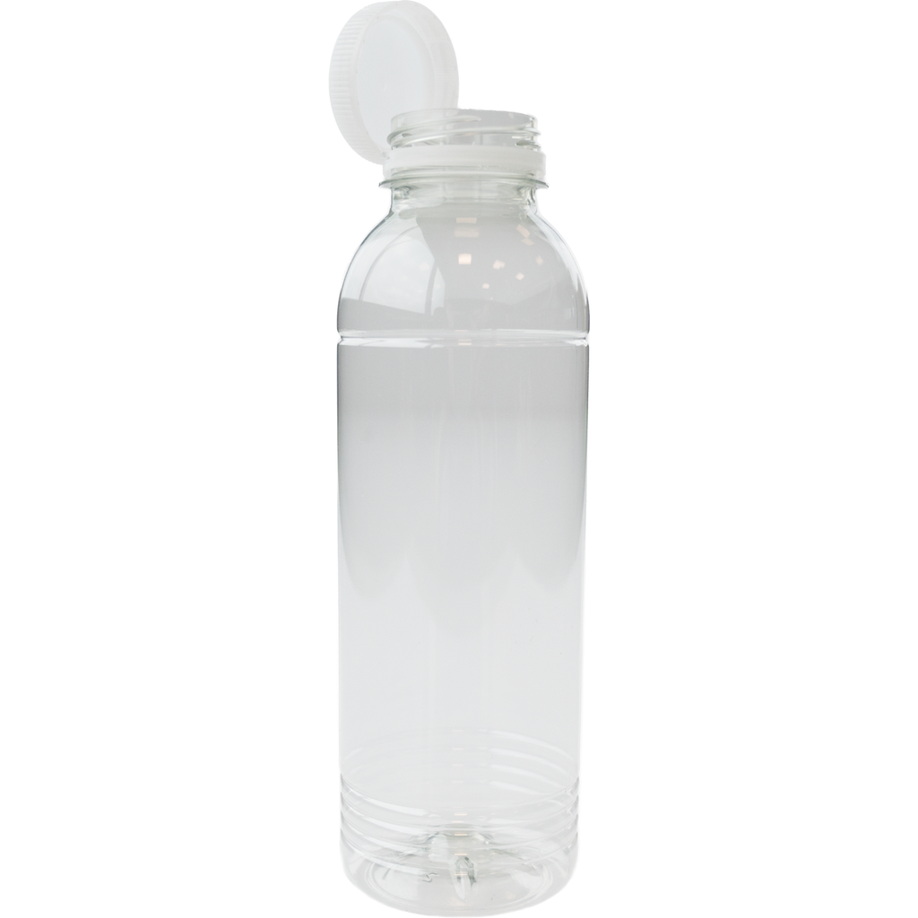 PET fles Rond/Transparant 500ml incl. transparante dop (126st/doos)
