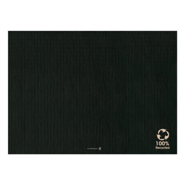 Placemats 31x43cm Black Recycled paper (250st/pak)