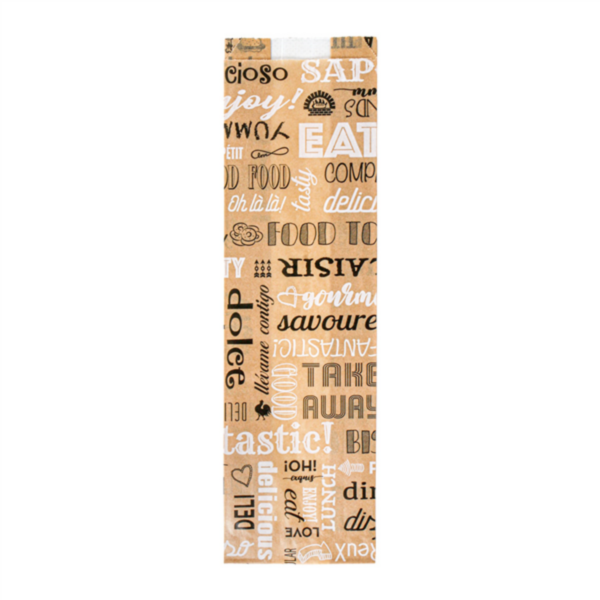 Bags with Window "Pfas Free" 9+4,5x30cm Natural Greaseproof Parch (250st/pak)