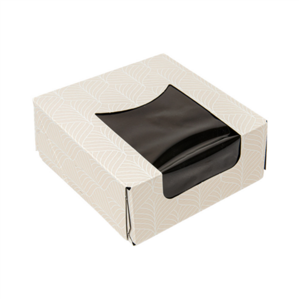 Sushi Boxes + Frontal The Pack "Kintsu" 10x10x4cm White/Black (50st/pak)