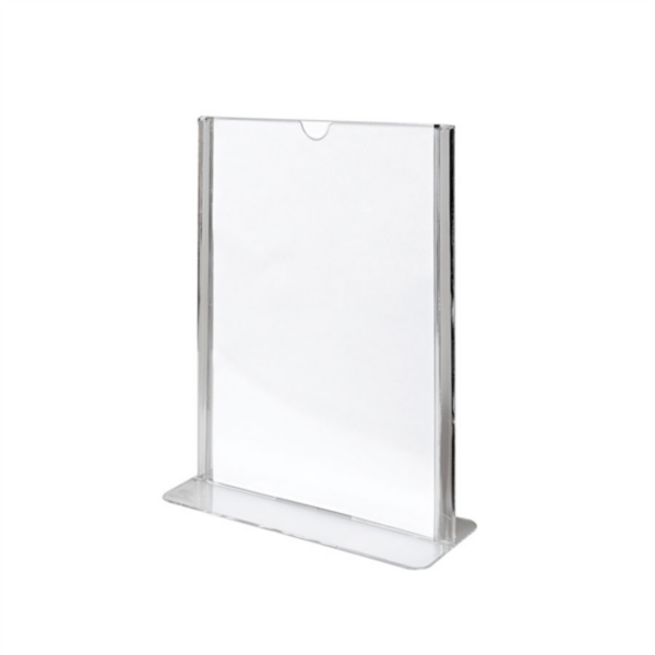 Tabletop Menu Holders DIN-A6 10,5x14,8cm Clear PS (Per stuk)