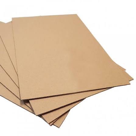 Carton Sheet / Snijplaat / 1200 x 800mm / BC-golf bruin 7mm (per stuk)