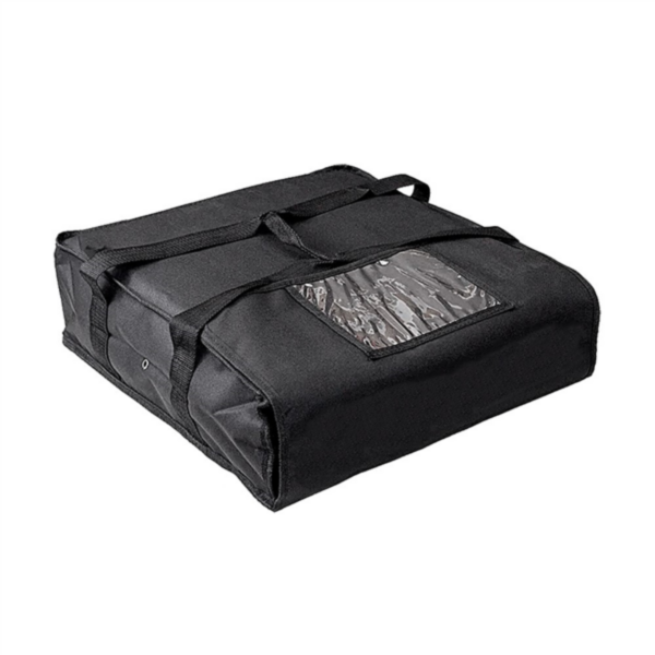 Delivery Bag 2 pizza boxes 55,6x55,6x16,5cm Black Polyester + PEVA (per stuk)