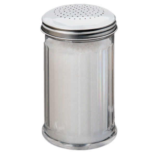 Salt Shaker 360ml Clear Acrylic (per stuk)