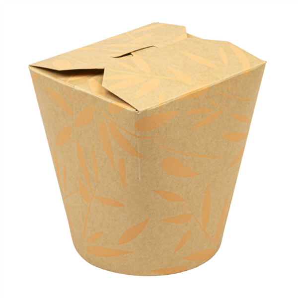Microwavable Containers Feel Green 960ml Brown Cardboard (50st/pak)